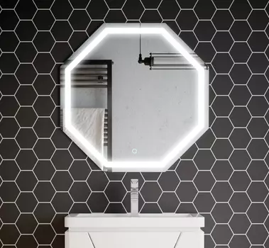 Зеркало Corozo Каре 70 LED 8 граней, сенсор