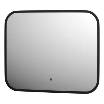 Зеркало Defesto AURA DF 2961RH 50х40 см, с LED-подсветкой, инфракрасный выключатель, нейтральный белый свет, рама черная