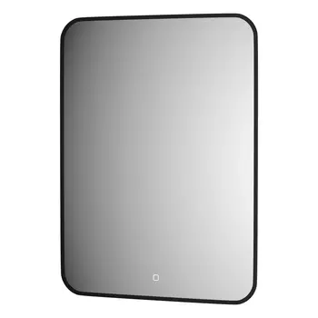 Зеркало Defesto AURA DF 2967S 60х80 см, с LED-подсветкой, сенсорный выключатель, нейтральный белый свет, рама черная