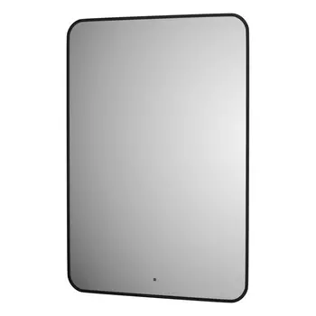 Зеркало Defesto AURA DF 2969R 70х100 см, с LED-подсветкой, инфракрасный выключатель, нейтральный белый свет, рама черная