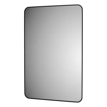 Зеркало Defesto AURA DF 2970 80х120 см, с LED-подсветкой, без выключателя, нейтральный белый свет, рама черная