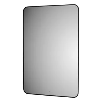 Зеркало Defesto AURA DF 2970R 80х120 см, с LED-подсветкой, инфракрасный выключатель, нейтральный белый свет, рама черная