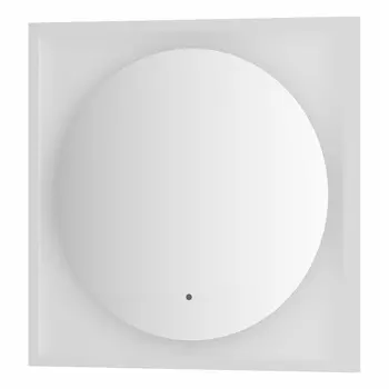 Зеркало Defesto Еclipse DF 2236R 60х60 белая рама, с LED-подсветкой, ИК выключатель