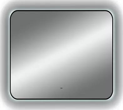 Зеркало DIWO Кострома 80х70 с подсветкой, черное