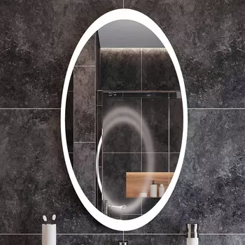 Зеркало DIWO Ярославль 60 с подсветкой, белый