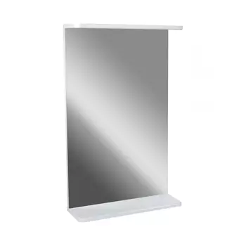 Зеркало Doratiz Лайт 50 с полкой, белое