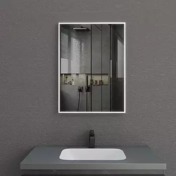 Зеркало Esbano ES-3803 HD 60х80 с подсветкой, ИФК выключатель с диммером, хром