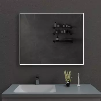 Зеркало Esbano ES-3803 KD 100х80 с подсветкой, ИФК выключатель с диммером, хром