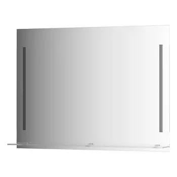 Зеркало Evoform Ledline-S BY 2166 с полочкой и светильником 100x75 см