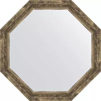 Зеркало Evoform Octagon BY 3666 73х73 см, старое дерево с плетением