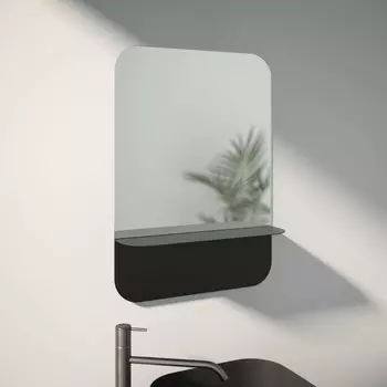 Зеркало EVOFORM SHADOW BY 0551 с металлической полочкой 50x70 см
