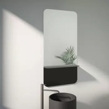 Зеркало EVOFORM SHADOW BY 0553 с металлической полочкой 60x120 см