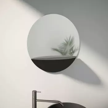 Зеркало EVOFORM SHADOW BY 0561 с металлической полочкой 60x60 см