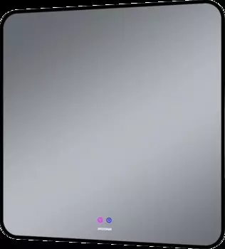 Зеркало Grossman Elegans-норма Black 80 с подсветкой, подогревом и сенсорным выключателем