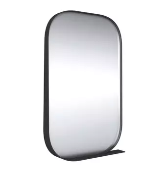 Зеркало Grossman Неро 50 с полкой, черное