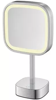 Косметическое зеркало Java S-M331L настольное, с увеличением 3х, с подсветкой, сатин
