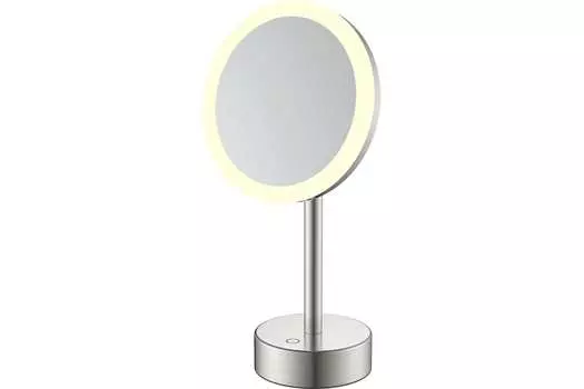 Косметическое зеркало Java S-M551L настольное, с увеличением 3х, с подсветкой, сатин