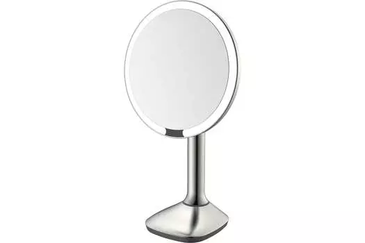 Косметическое зеркало Java S-M8888L настольное, с увеличением 3х, с подсветкой, сатин