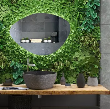 Зеркало Континент Alma LED 100х70 с подсветкой, с сенсорным выключателем