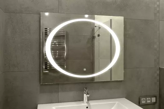 Зеркало Континент Galaxy LED 100х80 с подсветкой, с сенсорным выключателем