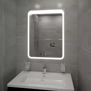 Зеркало Континент Lacio LED 60х80 с подсветкой, с сенсорным выключателем