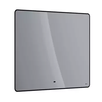 Зеркало Lemark Mioblack 100х80 см с подсветкой и подогревом, черное