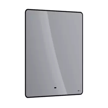 Зеркало Lemark Mioblack 70х80 см с подсветкой и подогревом, черное