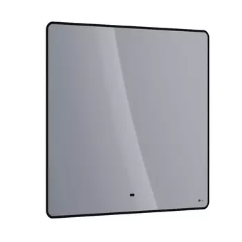 Зеркало Lemark Mioblack 90х80 см с подсветкой и подогревом, черное