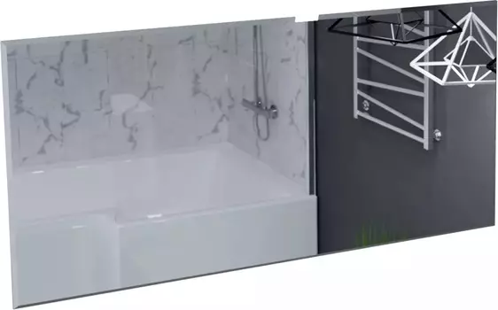 Зеркало Marka One Glace 100 У73580 с подсветкой