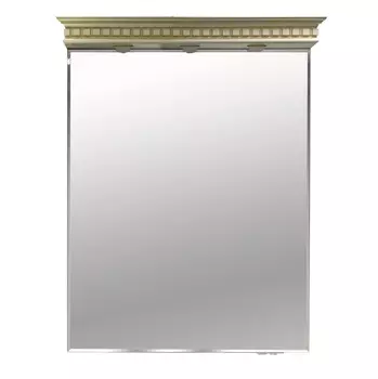 Зеркало Misty Афина 80 с подсветкой, бежевый/патина