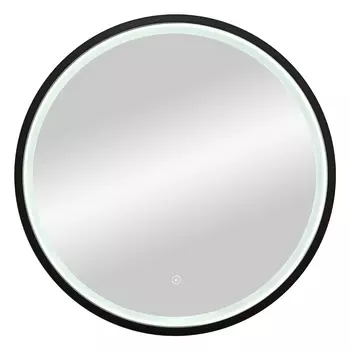 Зеркало Misty Альферац D60 с подсветкой, черный
