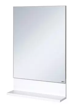 Зеркало Misty Алиса 60 белое, с полкой