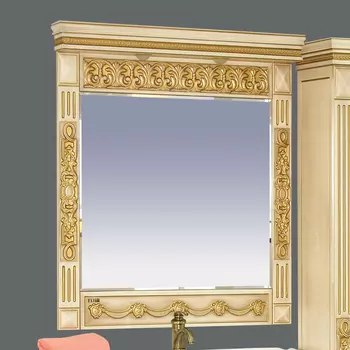 Зеркало Misty Беатрис 80 бежевое, патина