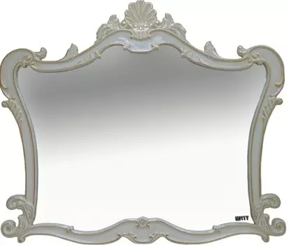 Зеркало Misty Bianco 100 белое сусальное золото