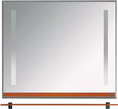 Зеркало Misty Джулия 105 с полочкой, оранжевое