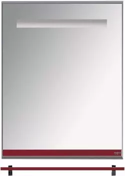 Зеркало Misty Джулия 60 с полочкой, бордо