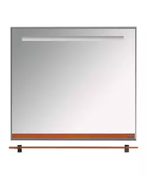 Зеркало Misty Джулия 85 с полочкой, оранжевое