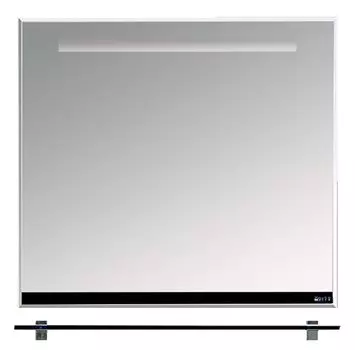 Зеркало Misty Джулия 90 с полочкой, черное