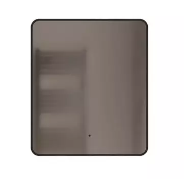 Зеркало Mixline Инканто 60х70 с подсветкой и сенсором, черная окантовка