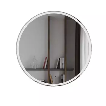 Зеркало Mixline Перла Нео 60х60 с подсветкой и сенсором, белая окантовка