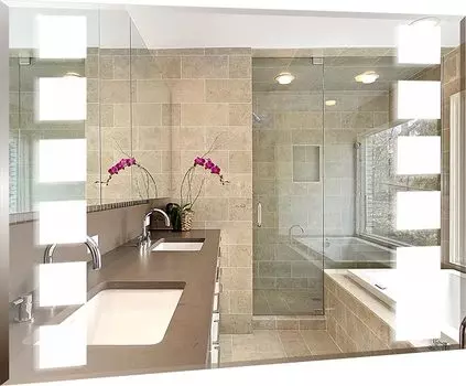 Зеркало Mixline Стиль Блюз 80x60 с подсветкой