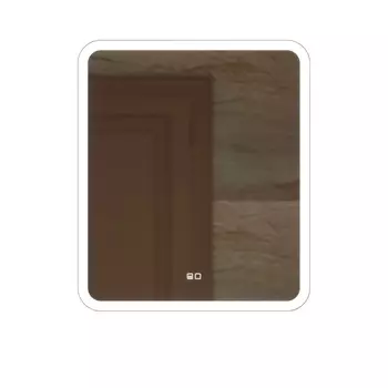 Зеркало Mixline Стив-2 60х70 с подсветкой, подогревом и сенсором, белая окантовка