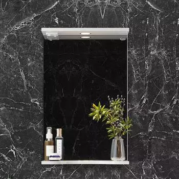 Зеркало Onika Коралл 45 с подсветкой, белое