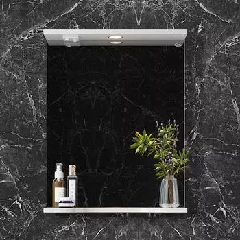 Зеркало Onika Коралл 50 с подсветкой, белое