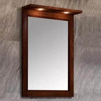 Зеркало Opadiris Клио 56 орех антикварный, с подсветкой