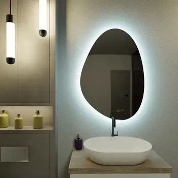 Зеркало Owl 1975 Ark V LED 100х70 треугольное, капелька