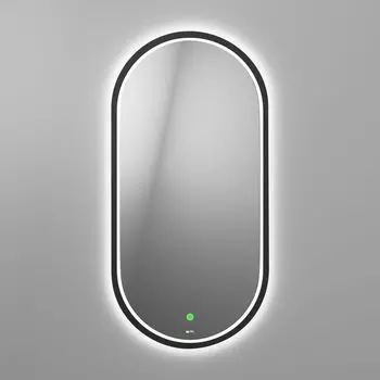 Зеркало Owl 1975 Langas Black 40х80 с LED подсветкой и сенсором