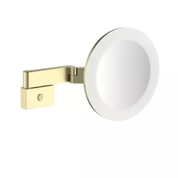 Косметическое зеркало Timo Petruma 15276/17 с подсветкой, золото матовое