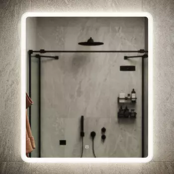 Зеркало Sancos Arcadia 70х80 с подсветкой, с сенсорным выключателем