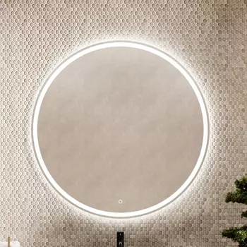 Зеркало Sancos Bella D90 с подсветкой, с сенсорным выключателем